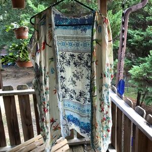 Johnny Was silk vest, wrap,kimono OS